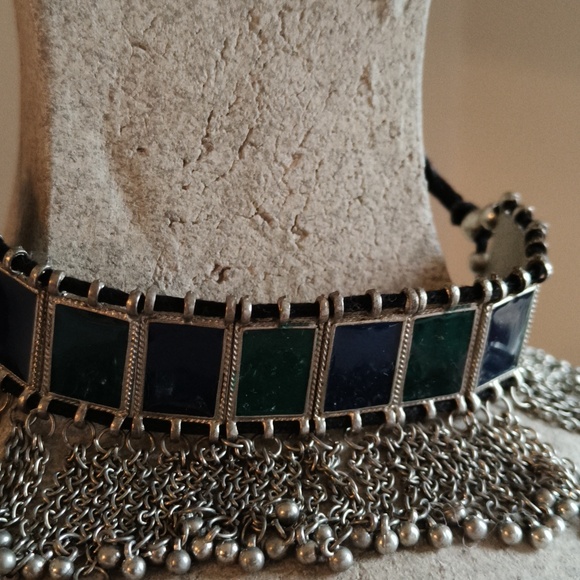 Metal Choker with all shades of blue 💙 - Picture 4 of 8